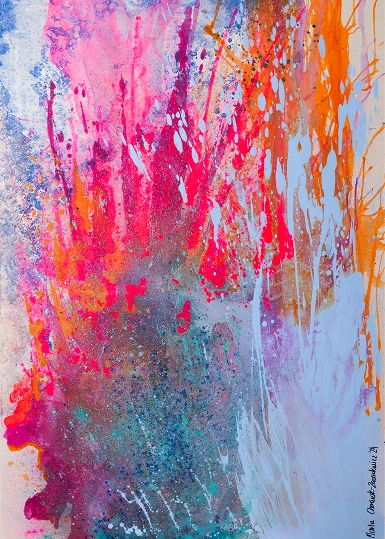 obraz "Jak uciekające konfetti"