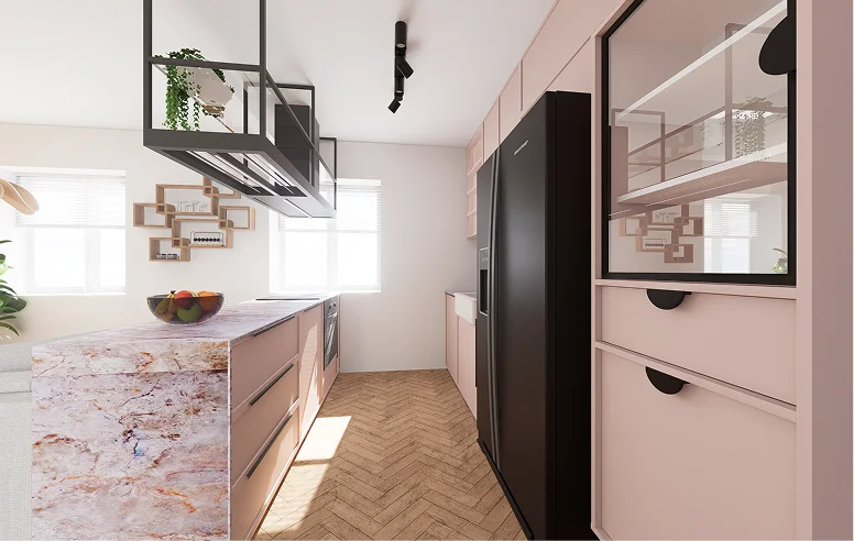 projekt kuchni w kobiecym stylu